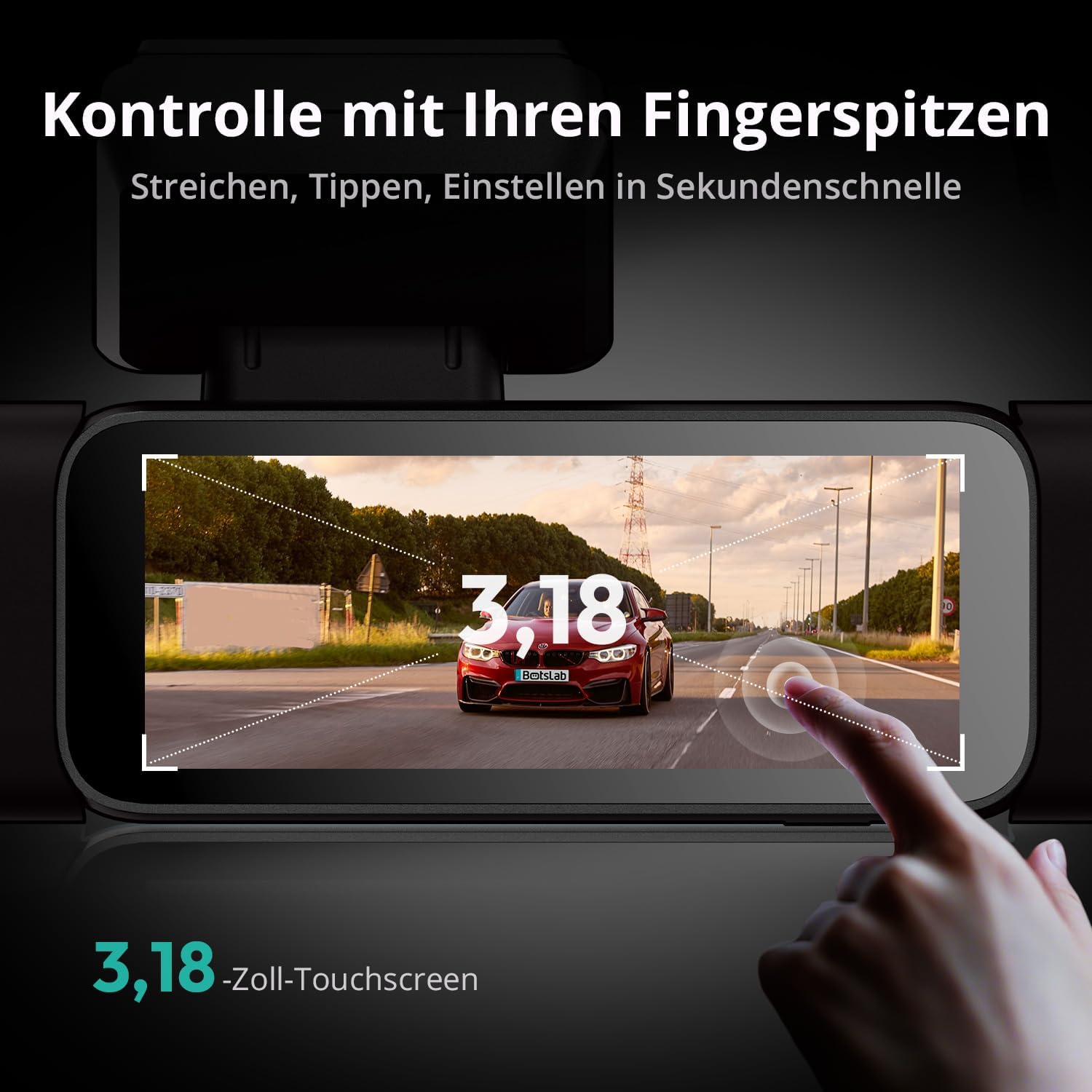 Thumbnail 6 de BOTSLAB Dashcam Auto 4 Kanal 3K 128GB