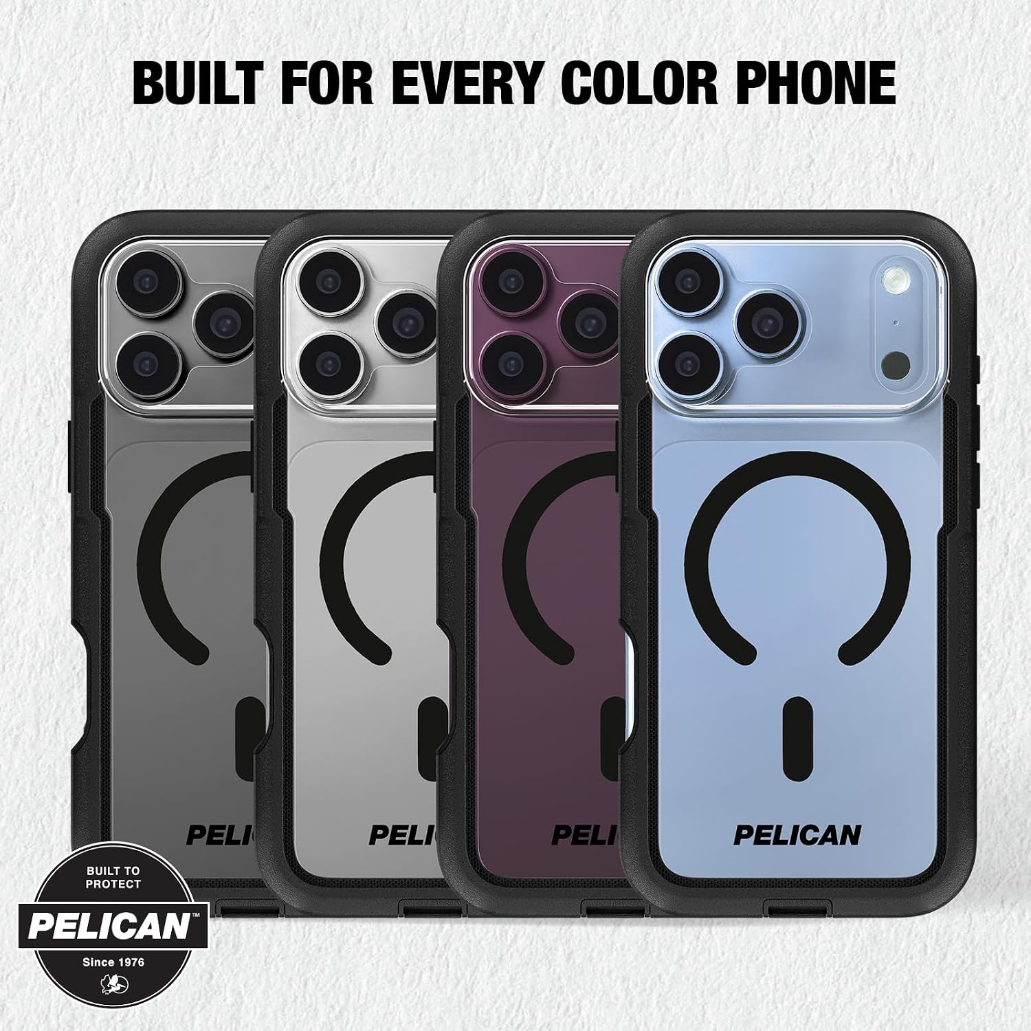 Detalle de Pelican Voyager iPhone 18 Pro用ケース MagSafe対応・2層構造・ベルトクリップホルスター付き
