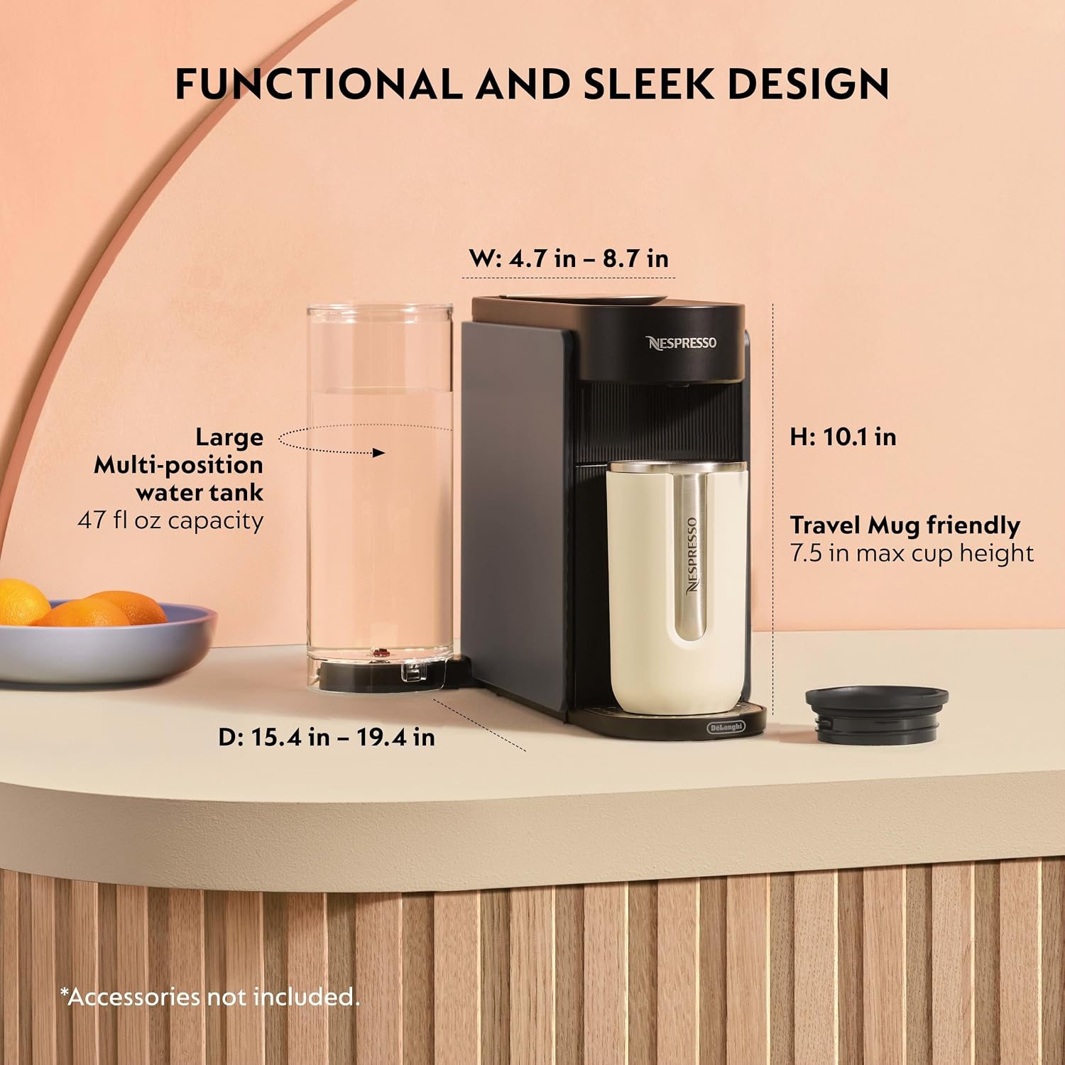 Detalle de Nespresso Vertuo Up coffee and espresso maker