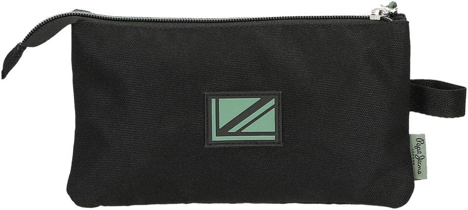 Thumbnail 2 de Pepe Jeans Davis Estuche Triple Negro 🎒 22x12x5 cm Poliéster