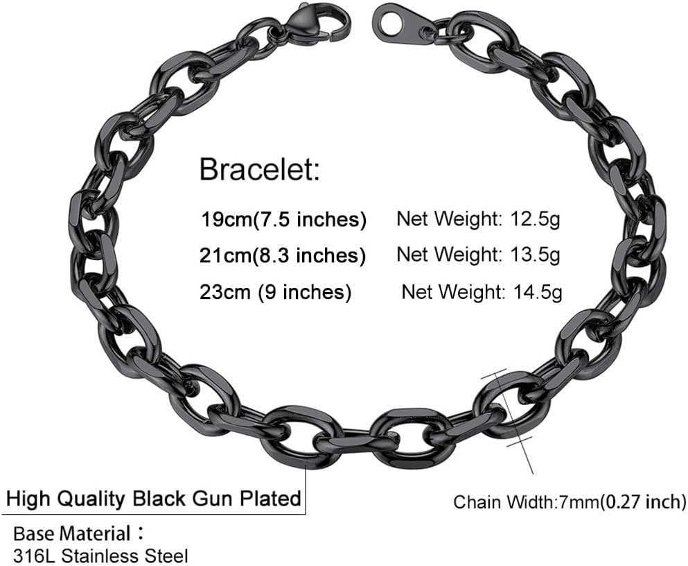 Thumbnail 5 de ChainsHouse Bracelet Argent 21 cm 12 mm