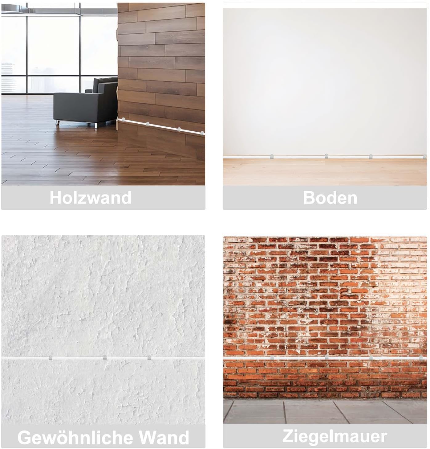 Thumbnail 3 de Temolink Kabelschellen-Set (50 Stück) Nagelschellen aus 304-Edelstahl für 22–26 mm Kabel, grau