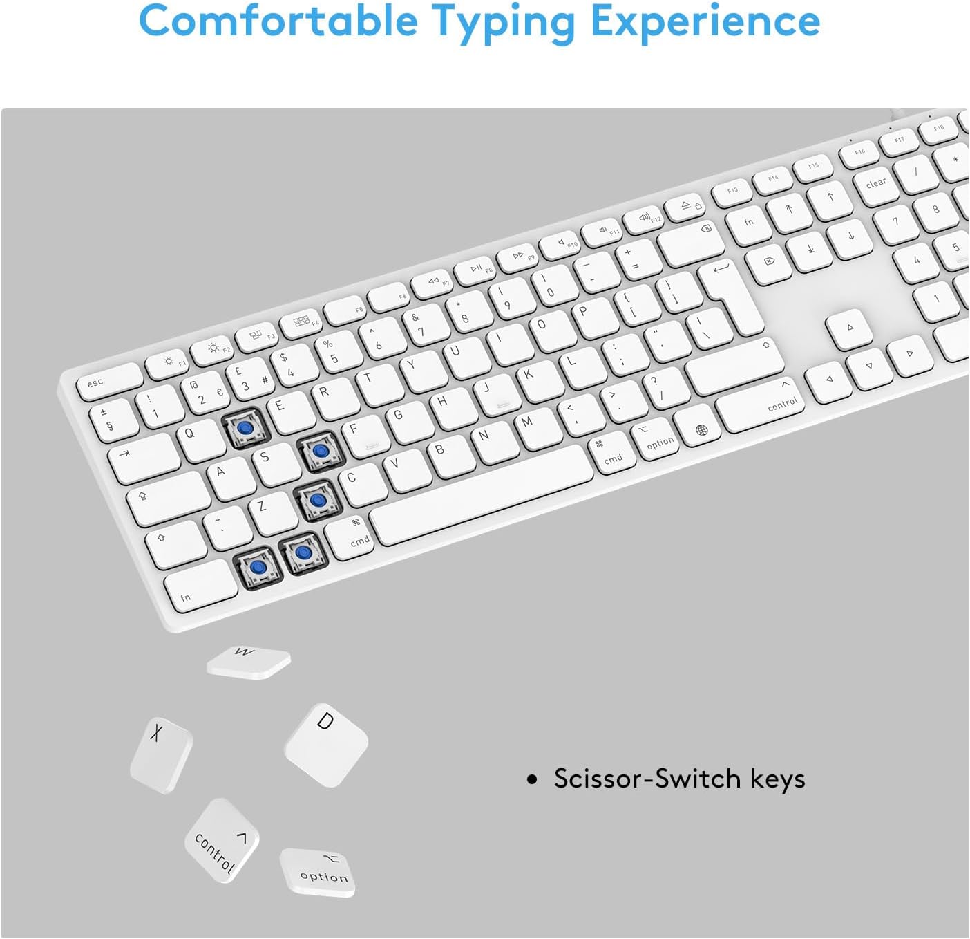 Thumbnail 4 de Wired Full-Size Keyboard for Mac OS with Numeric Keypad