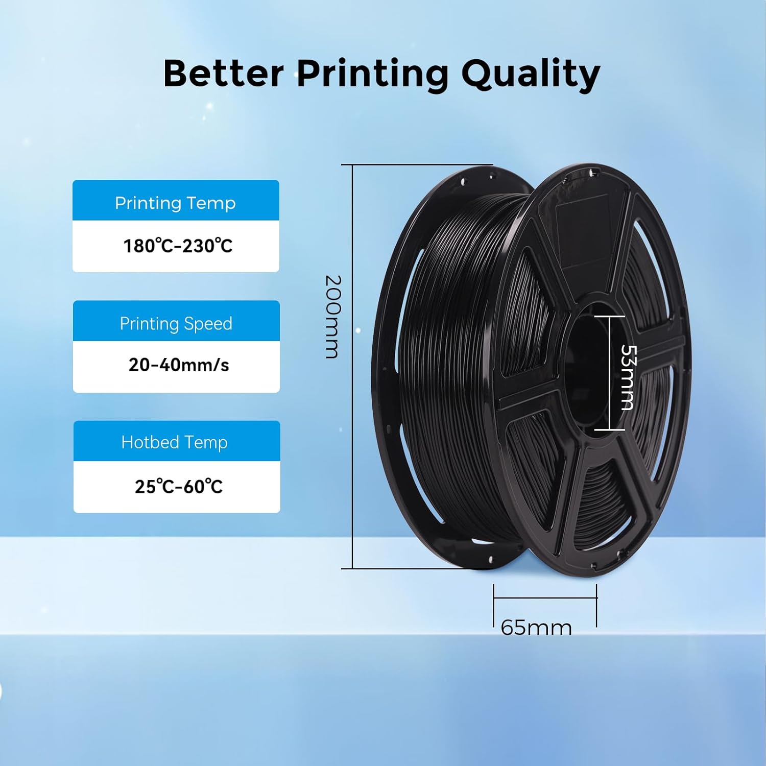 Thumbnail 5 de FLASHFORGE TPU95A Elastic Filament 1.75mm (1kg) – Black