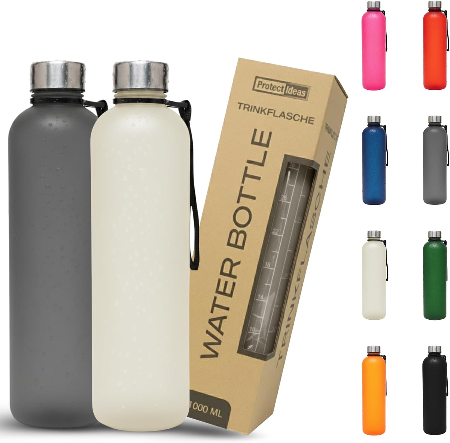 Thumbnail 3 de BierEx Trinkflasche 1l – Kohlensäuregeeignet, auslaufsicher und BPA-frei (Rosa) für Sport, Schule & Büro