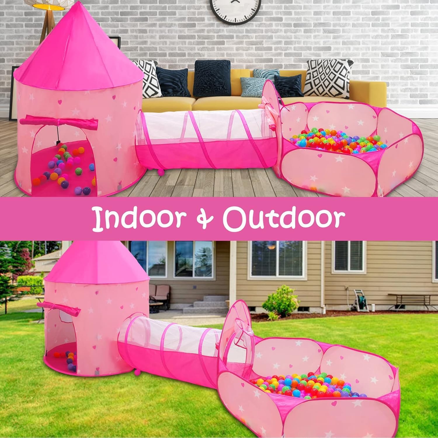 Thumbnail 4 de Sumbababy Kinderzelt Spieltunnel 175x46 cm