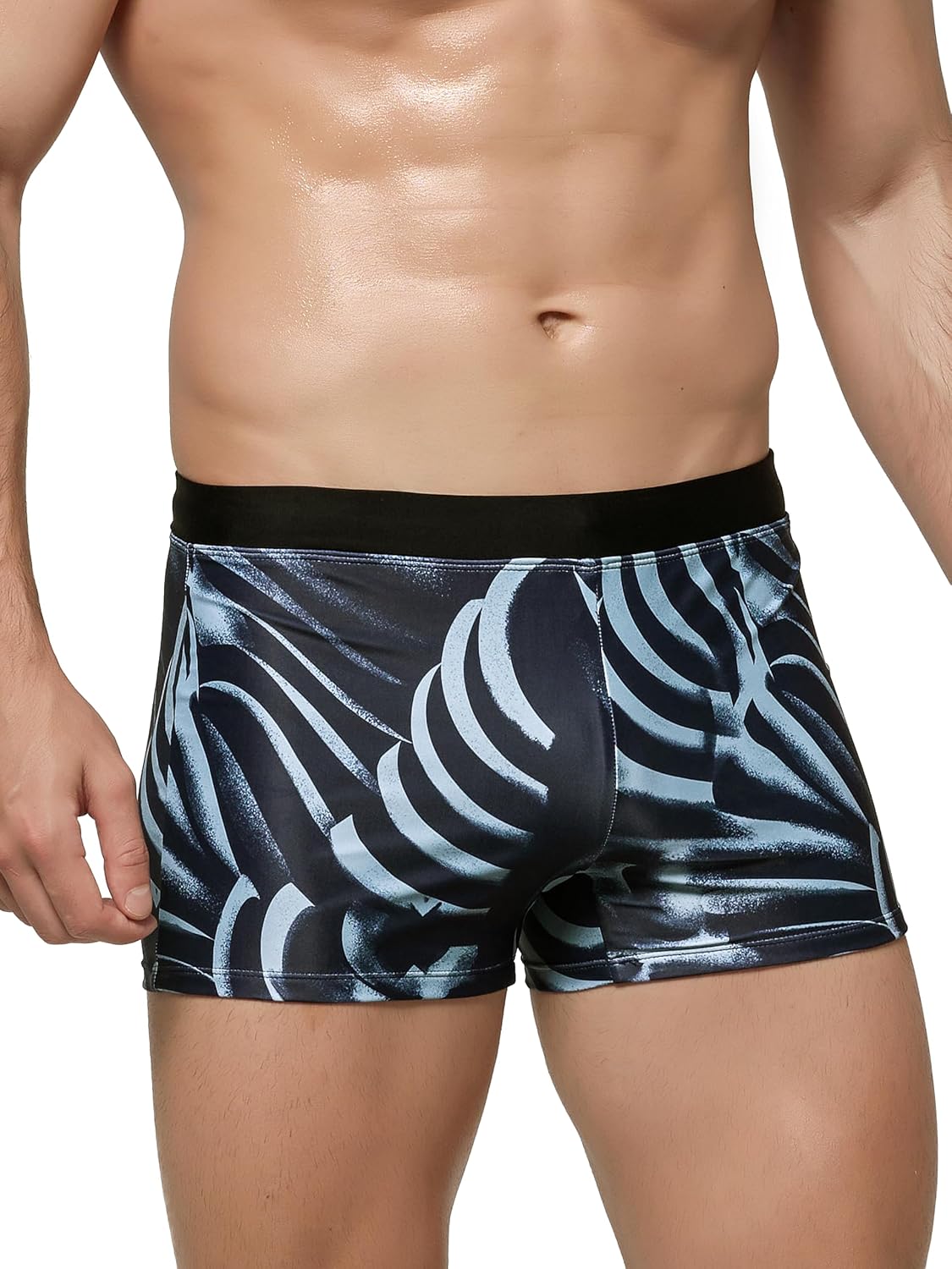 Detalle 2 de Arcweg Costume da Bagno Uomo Boxer con Pad Rimovibile e Coulisse: comfort elastico per nuotare con stile