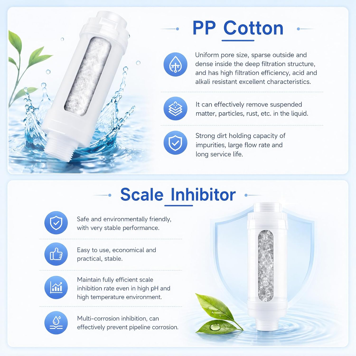 Thumbnail 1 de Wzzy Gurden Pack of 2 Mist Calcium Inhibitor Filter for Outdoor Misting Systems