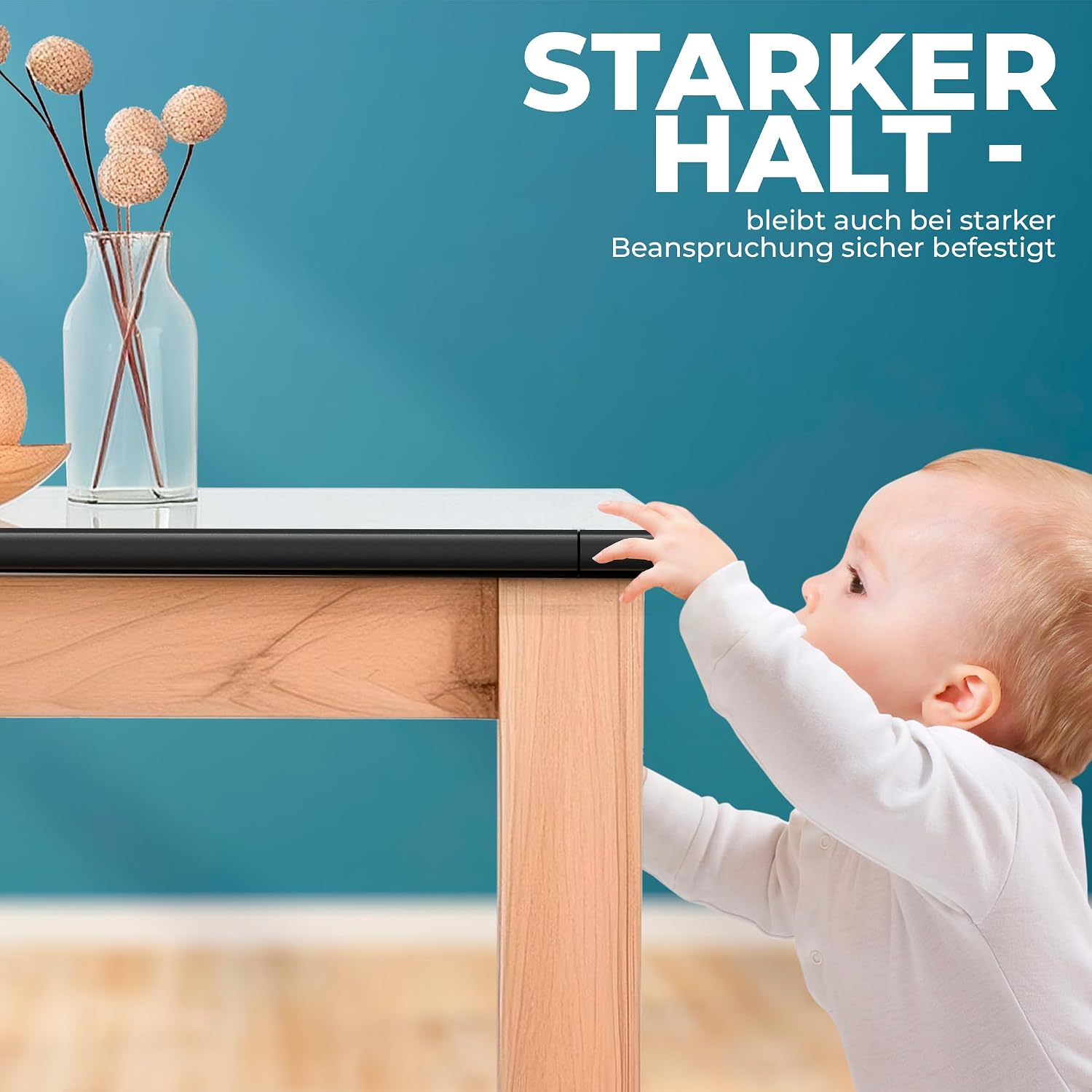 Thumbnail 3 de Hoffenbach Kantenschutz Baby aus Schaumstoff – 6,2 m Tischkantenschutz & 12 Eckenschutz