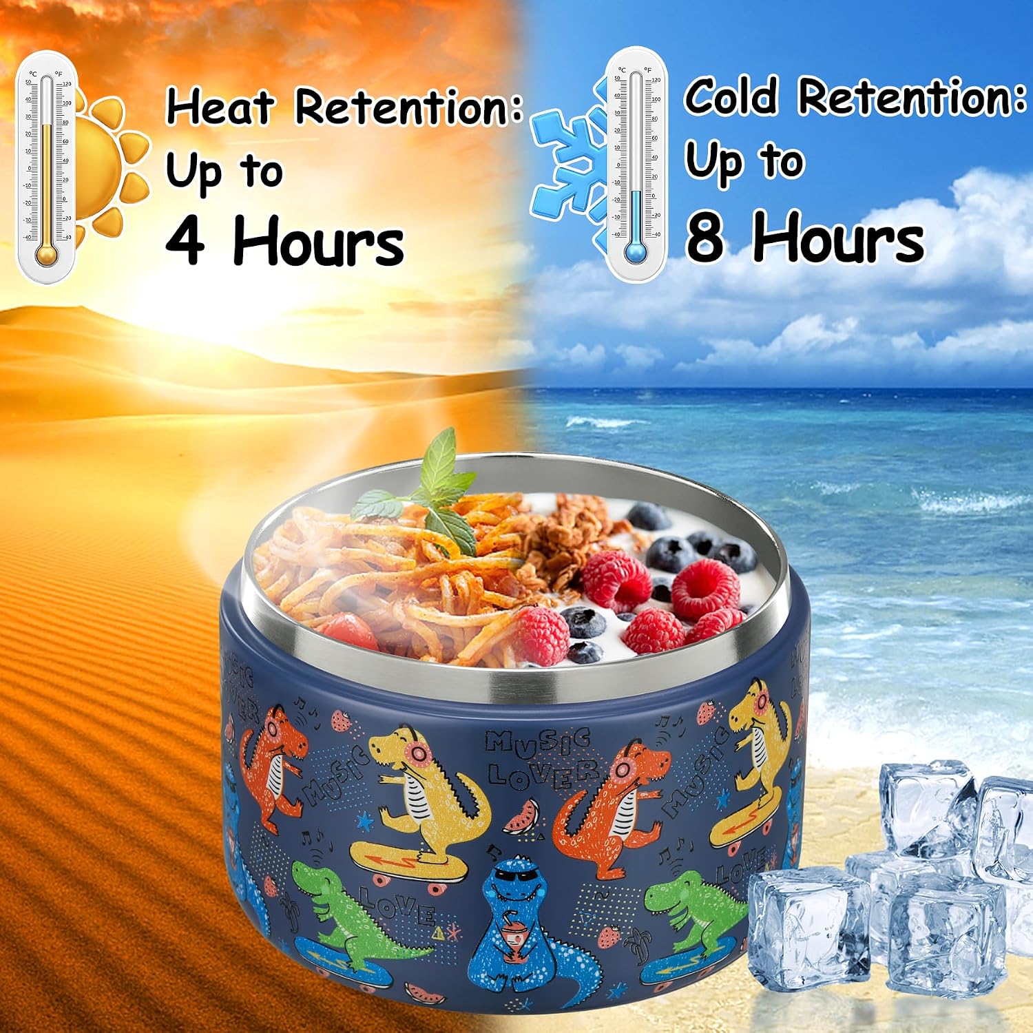 Thumbnail 4 de Pawtong 12oz Insulated Food Jar for Kids 🍱