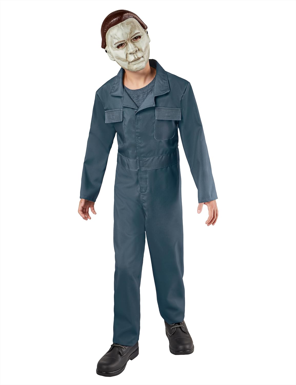 Detalle de Rubies 1001022 Halloween II Michael Myers Kids Costume, Jumpsuit and Half-Mask