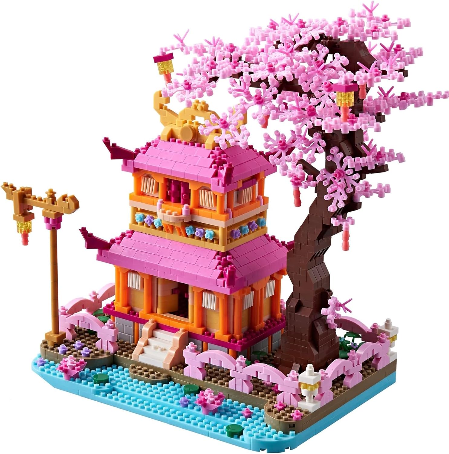 LUKHANG Cherry Blossom Tree House 1810pcs 🧩