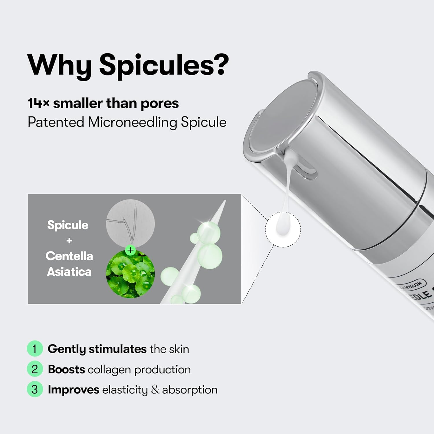 Thumbnail 6 de VT COSMETICS CICA Reedle Shot 100 spicule microneedling serum (50ml) for pore care & texture