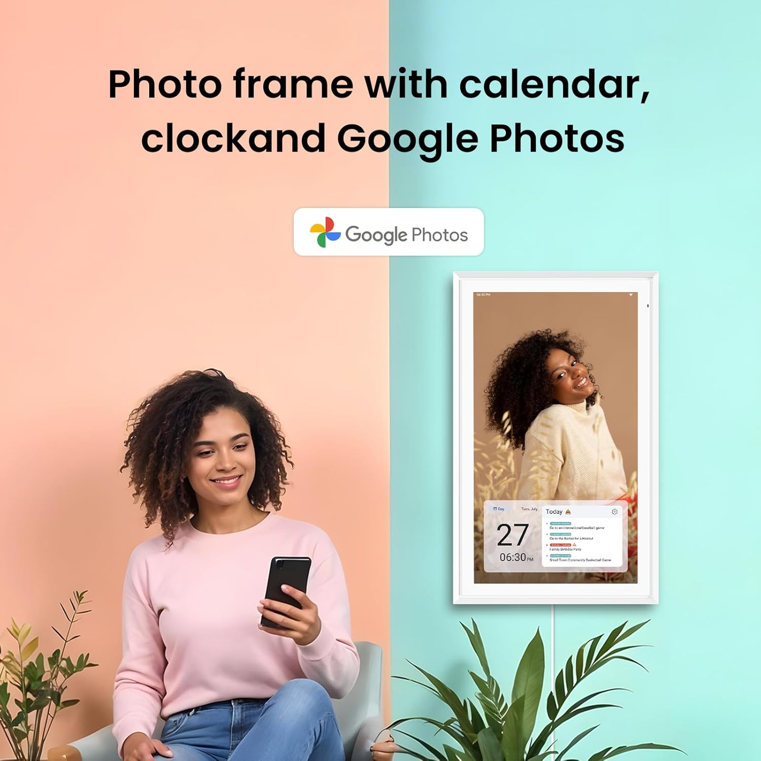 Thumbnail 5 de Apolosign 21.5-inch Digital Calendar: Dual Mode Smart Wall Planner