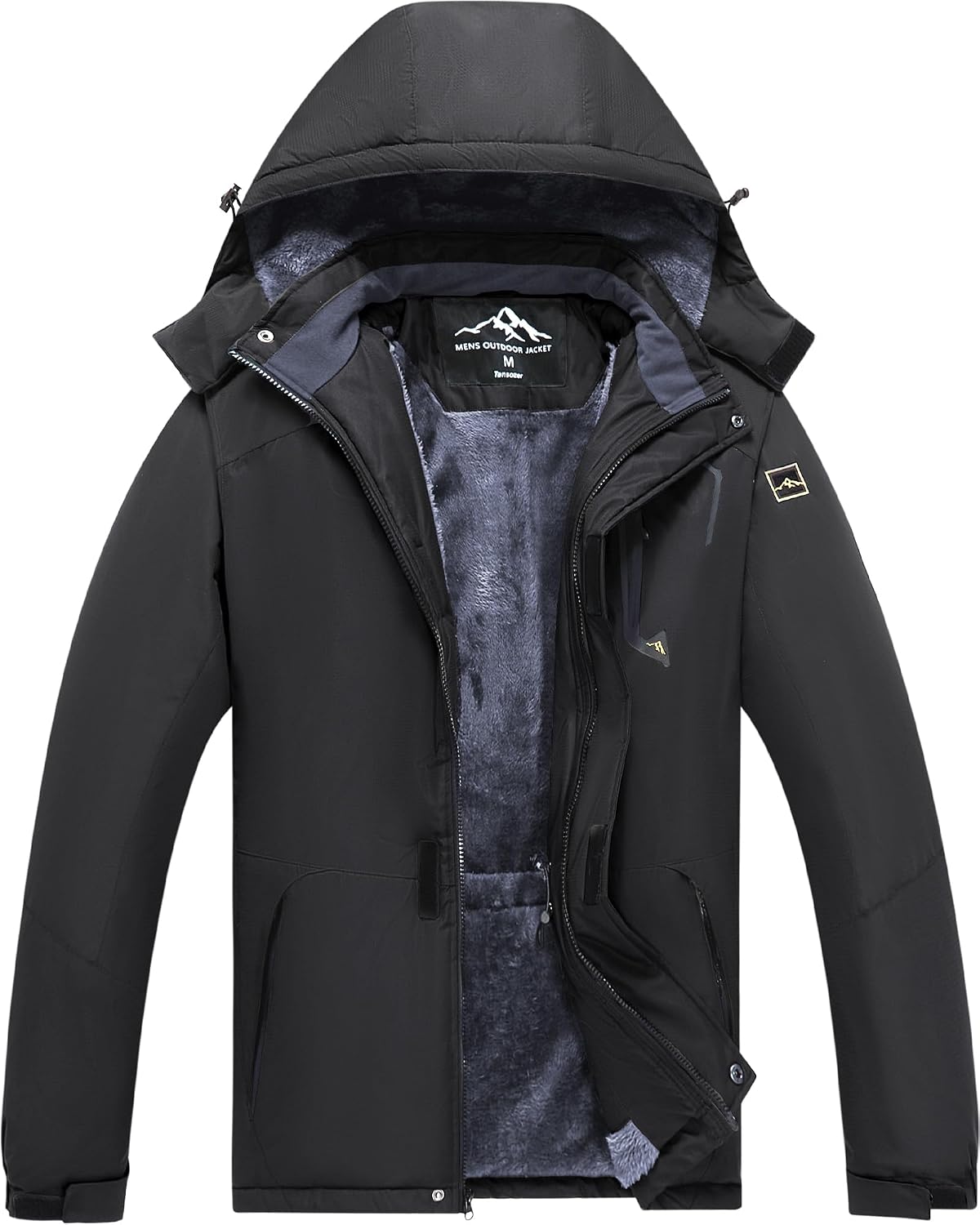 Detalle 2 de Tansozer Men's Waterproof Winter Jacket with Removable Hood