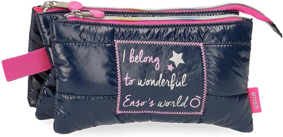 Detalle de Enso Make Wish: Custodia da viaggio per trucchi Blu, 22 x 12,5 cm