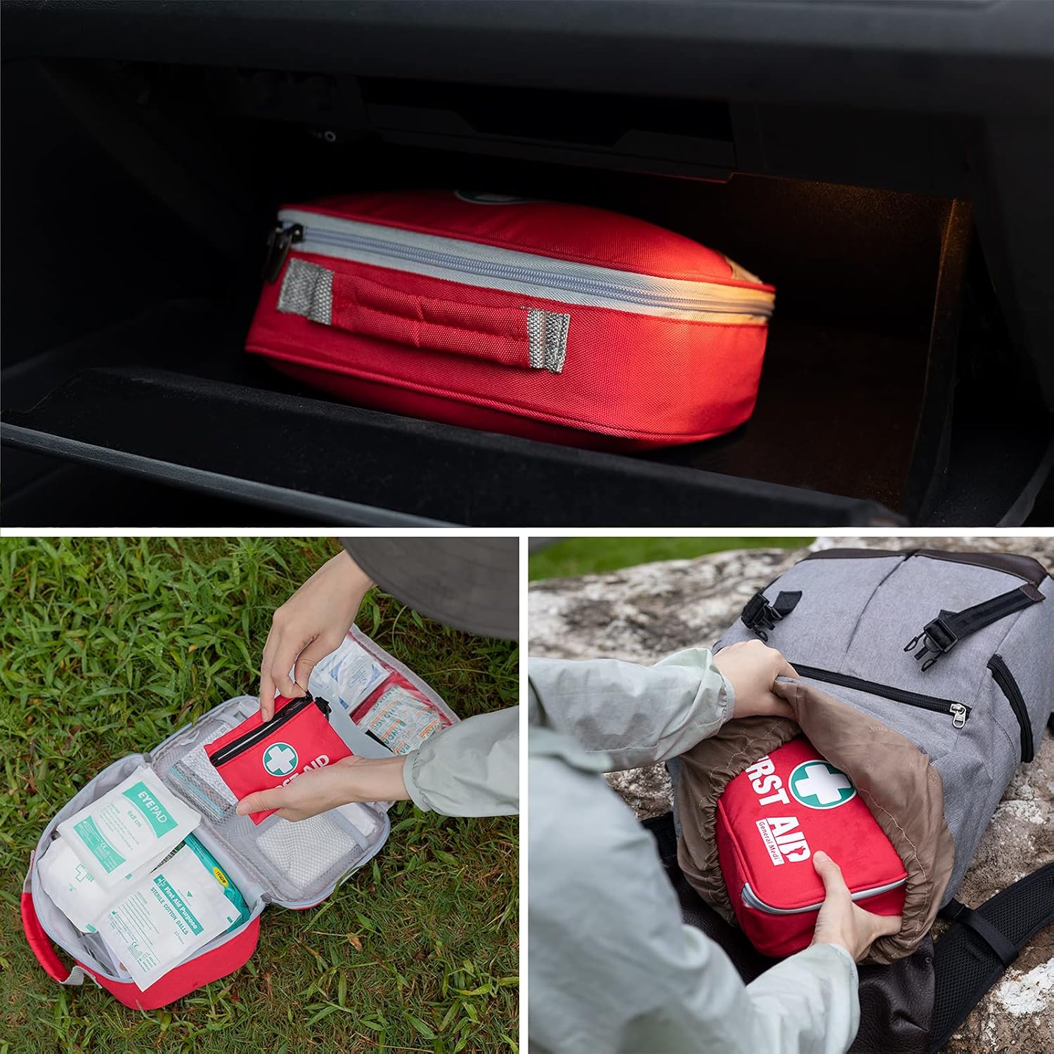 Thumbnail 5 de General Medi 2-in-1 Erste Hilfe Set – 258-teiliges Premium-Notfall-Set für Haushalt, Auto, Reise & Outdoor