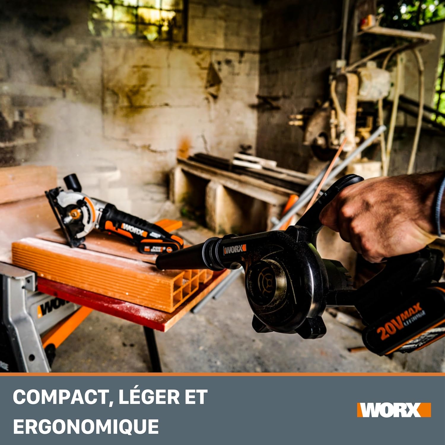 Thumbnail 5 de WORX WX094.9 Souffleur sans fil 20V-2Ah — léger, polyvalent et adaptable
