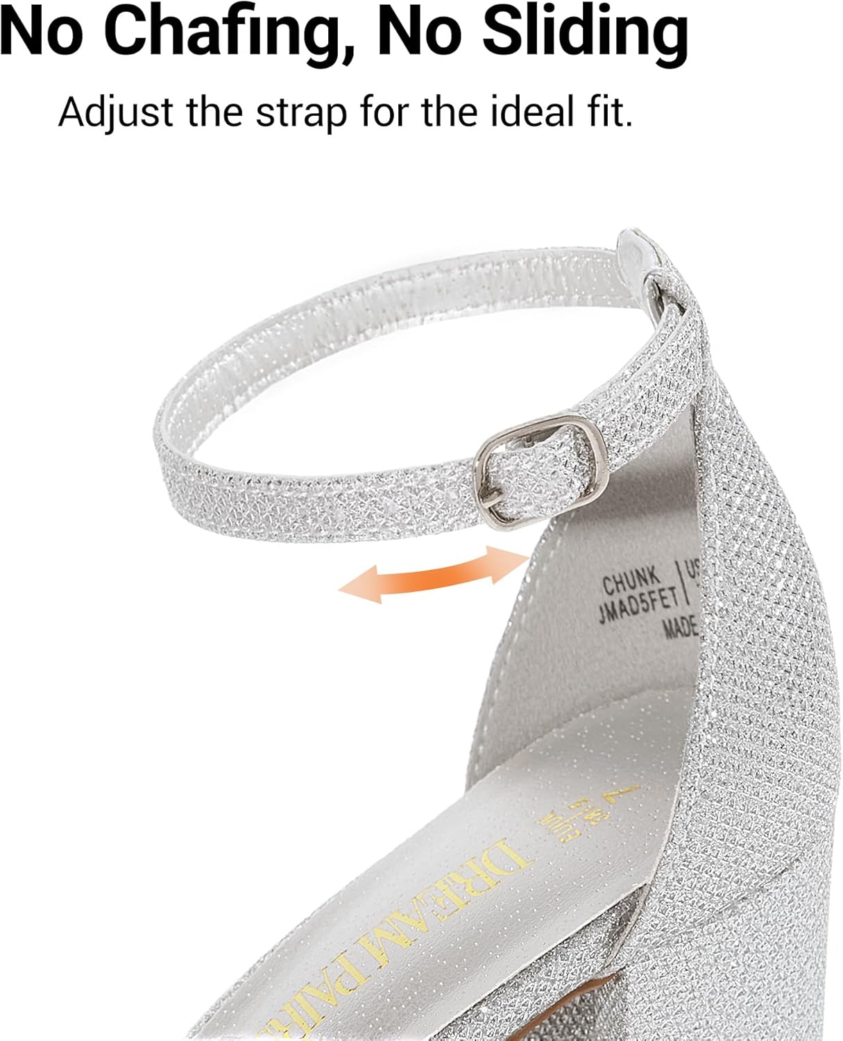 Thumbnail 5 de DREAM PAIRS low block heel sandals for women with ankle buckle