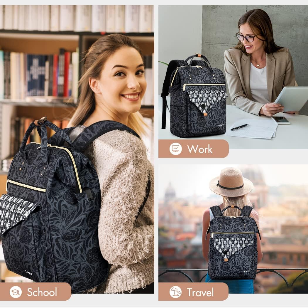 Thumbnail 5 de Lekesky Damen Rucksack 15,6 Zoll