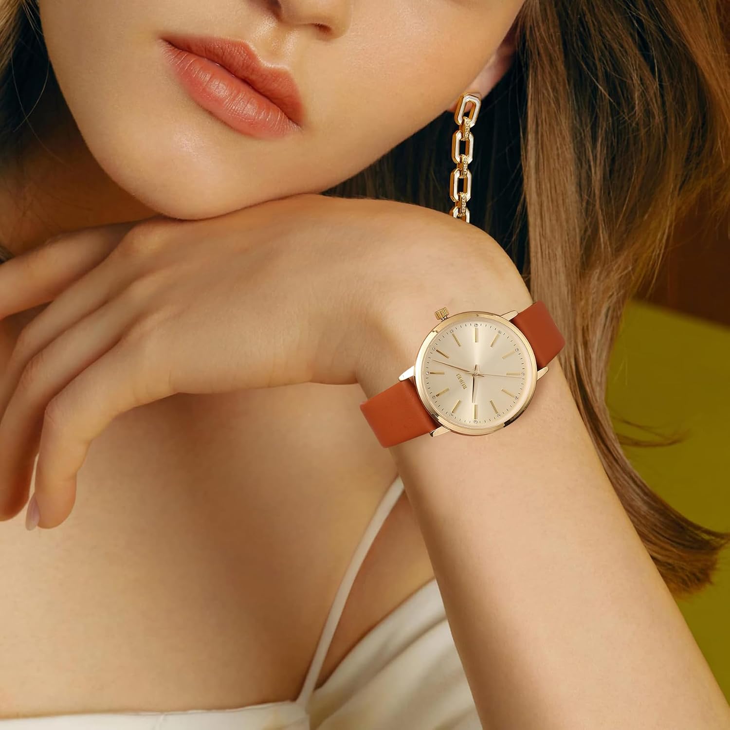 Thumbnail 5 de BUREI Montre analogique 30 m