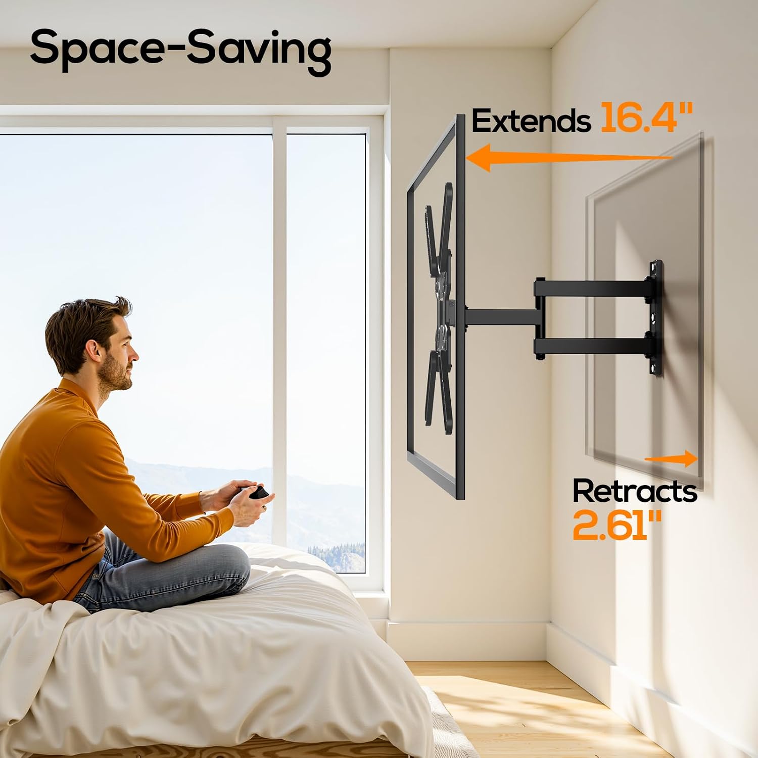 Detalle 2 de IWORKBOARD TV Wall Mount 77 lb, Articulating