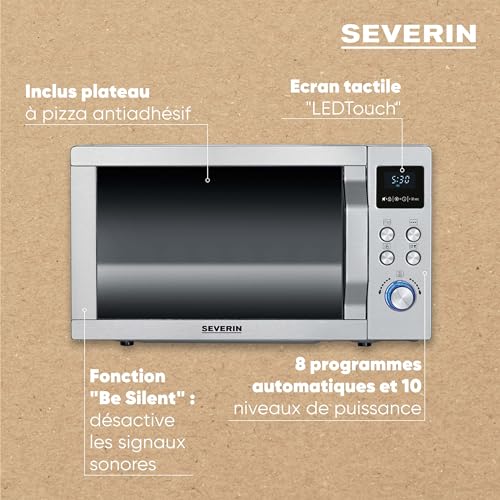 Thumbnail 7 de SEVERIN MW 7774: Four à micro-ondes 25 L avec grill, chaleur tournante et mémorisation