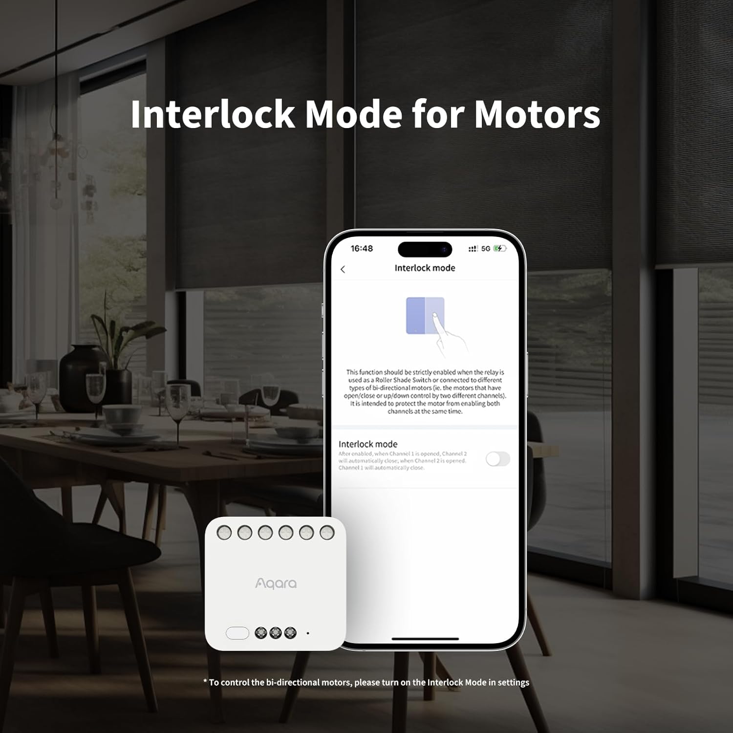 Thumbnail 5 de Aqara Modulo Doppio Relè T2 (richiede hub Zigbee 3.0) per garage, riscaldamenti e tende a rullo