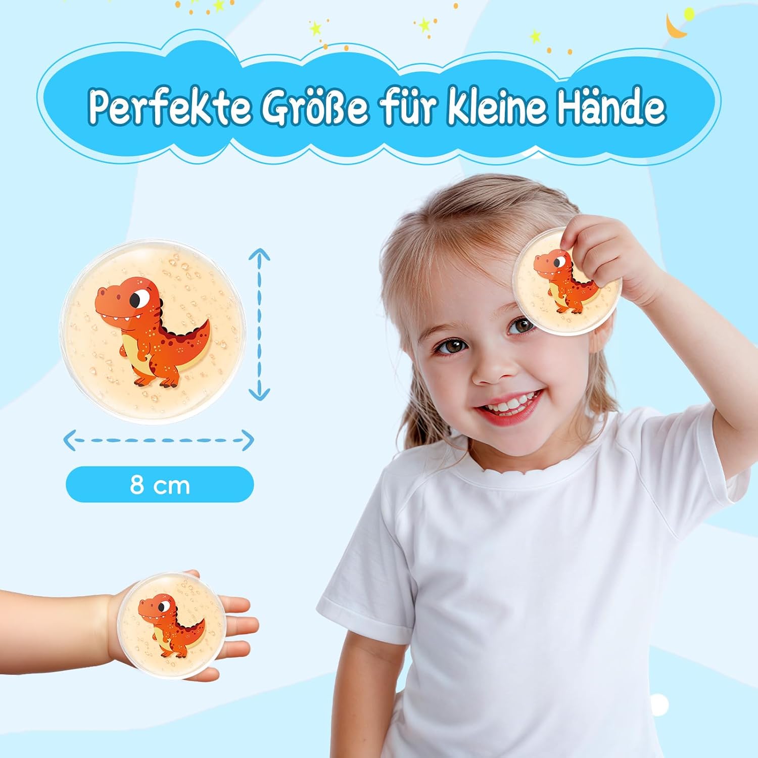 Thumbnail 3 de Comfytemp Kühlpads Kinder 8 cm 6er Set