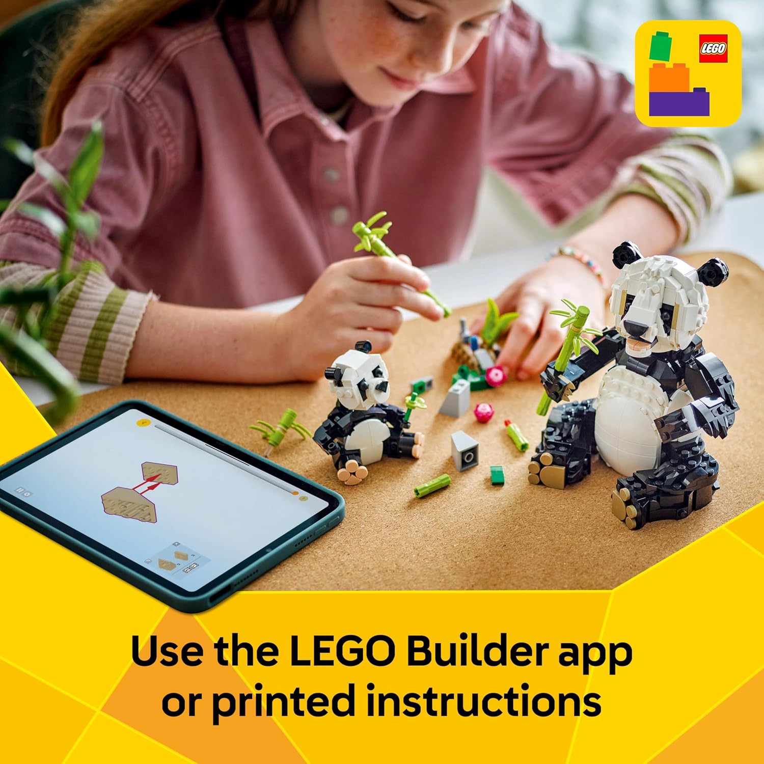 Thumbnail 5 de LEGO Creator 3in1 Wild Animals: Panda Family (31165) – 3 Builds in 1 Box