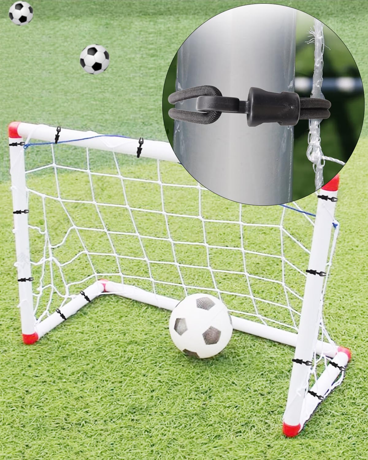 Thumbnail 4 de BINCKIN Spanngummi mit Haken, 25 cm (25 Stück) – Gummispanner für Planen, Netze und Camping