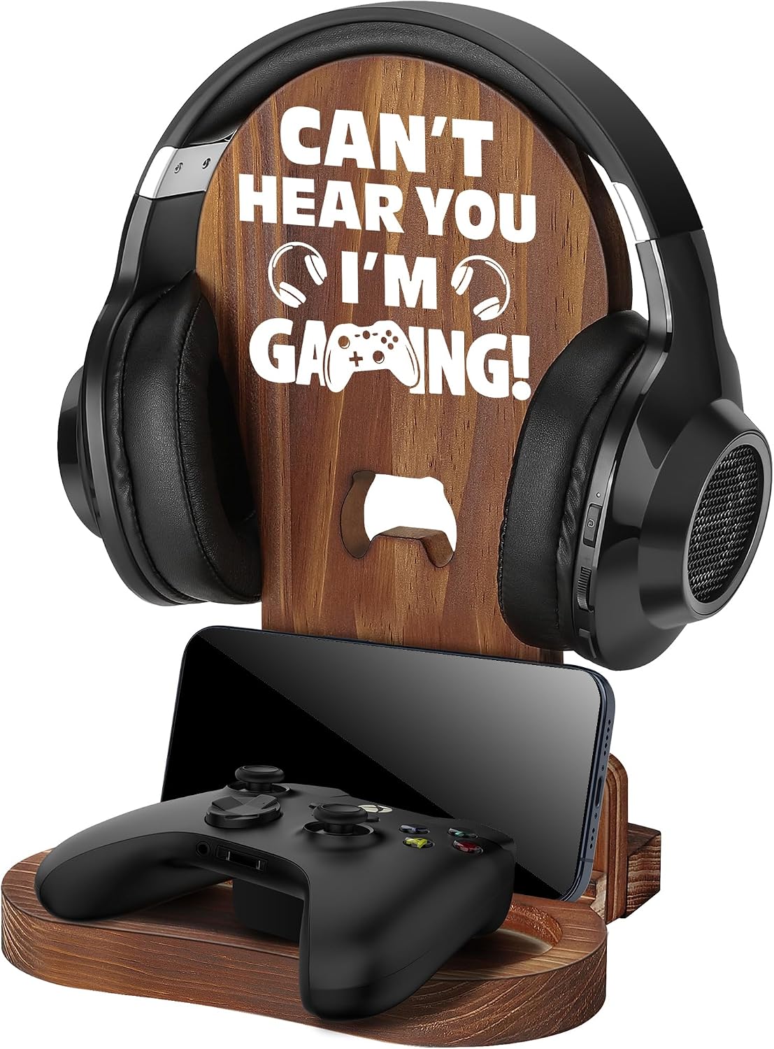 Detalle de Slothoem Wooden Headset Stand for Gamers