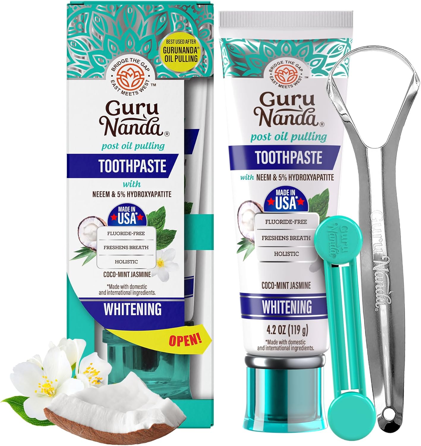 GuruNanda Hydroxyapatite Toothpaste 4.2 oz 🦷