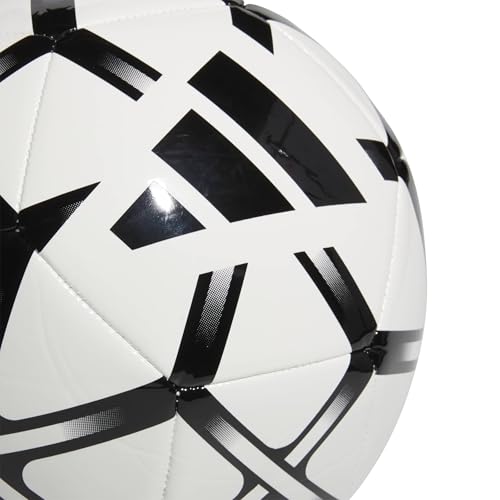 Detalle de Adidas Starlancer Club Ball Recreation Ball Size 5 – bianco/nero