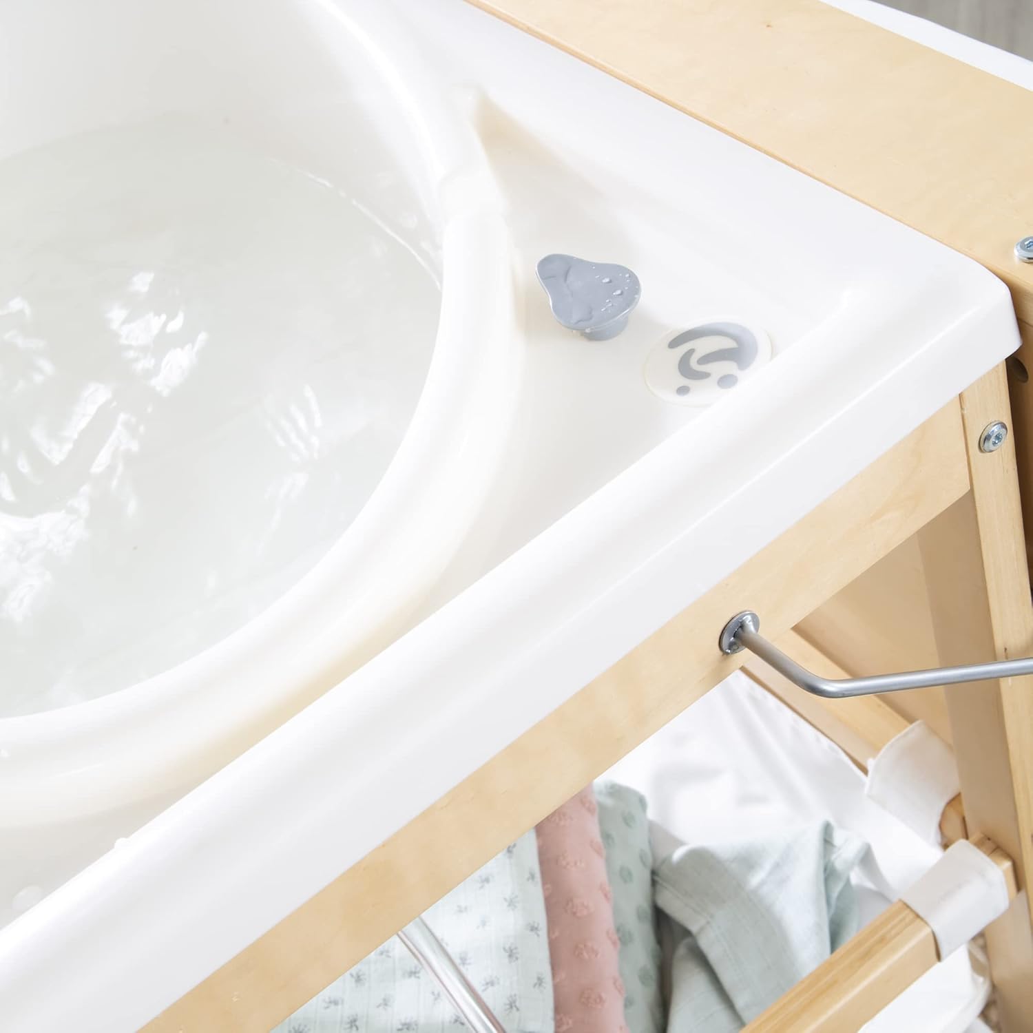 Thumbnail 6 de roba Bade Wickel Kombi Baby Pool – Wickeltisch klappbar mit integrierter Badewanne