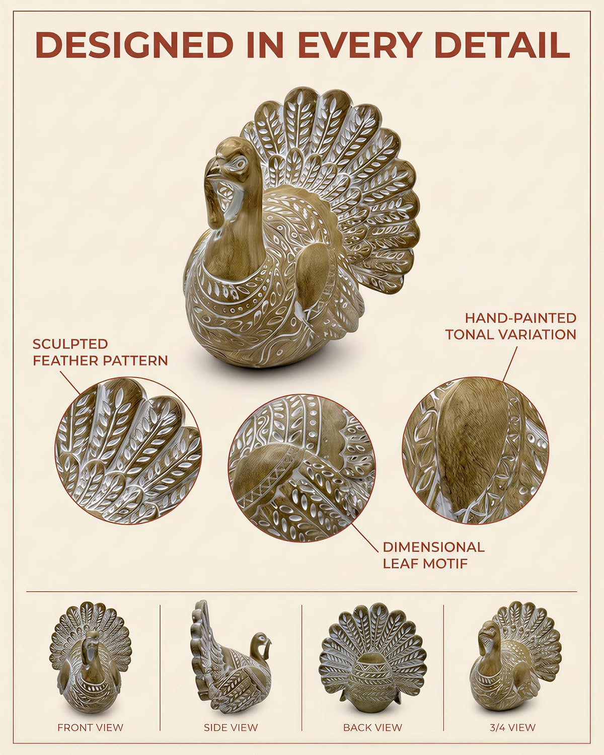 Thumbnail 6 de SHEHIM Resin Turkey Figurine
