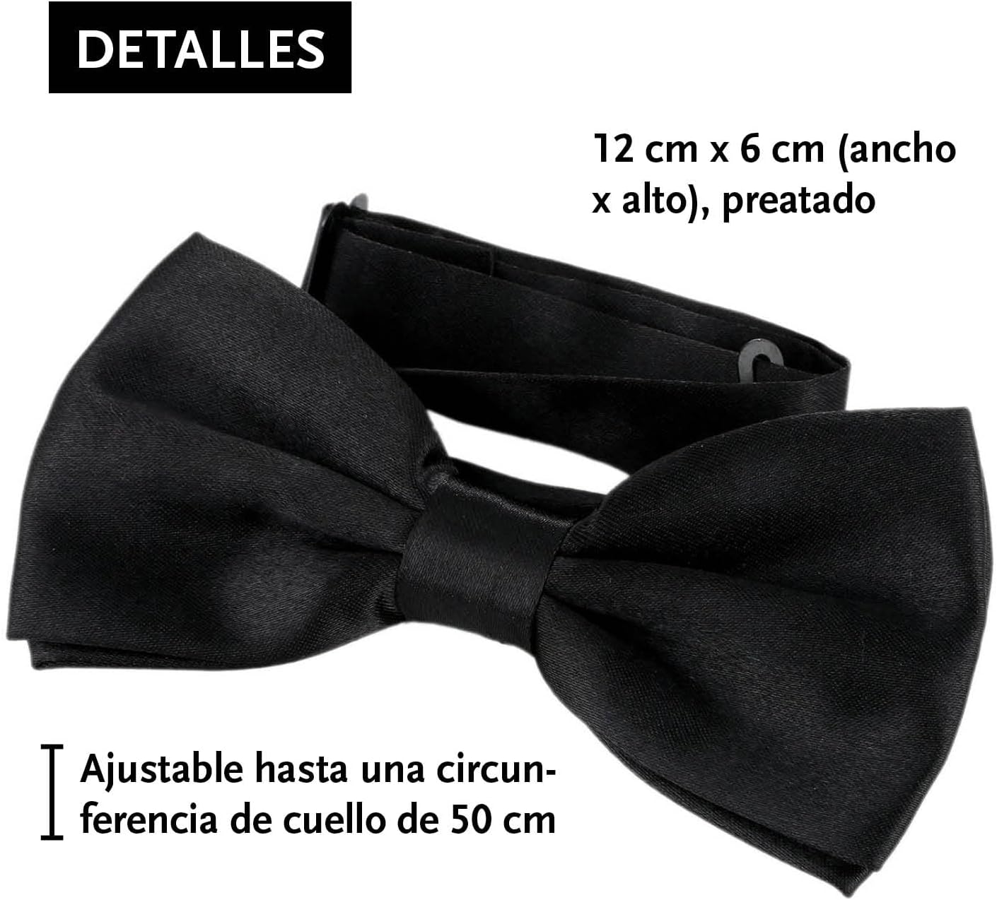 Detalle de DonDon set tirantes y pajarita hombre 3,5 cm