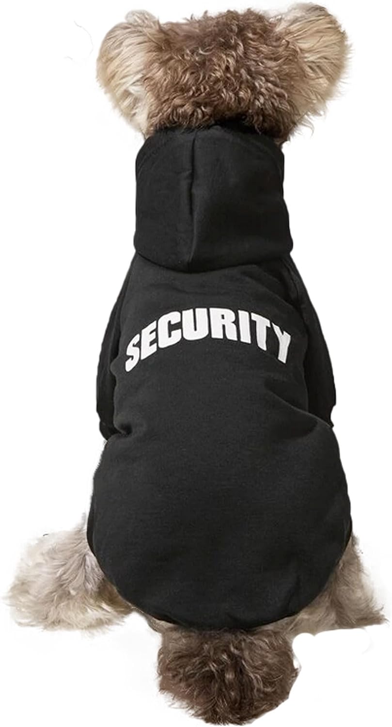 Detalle de DroolingDog Small Dog Hoodie: fleece-lined puppy sweatshirt with lead hole for autumn and winter