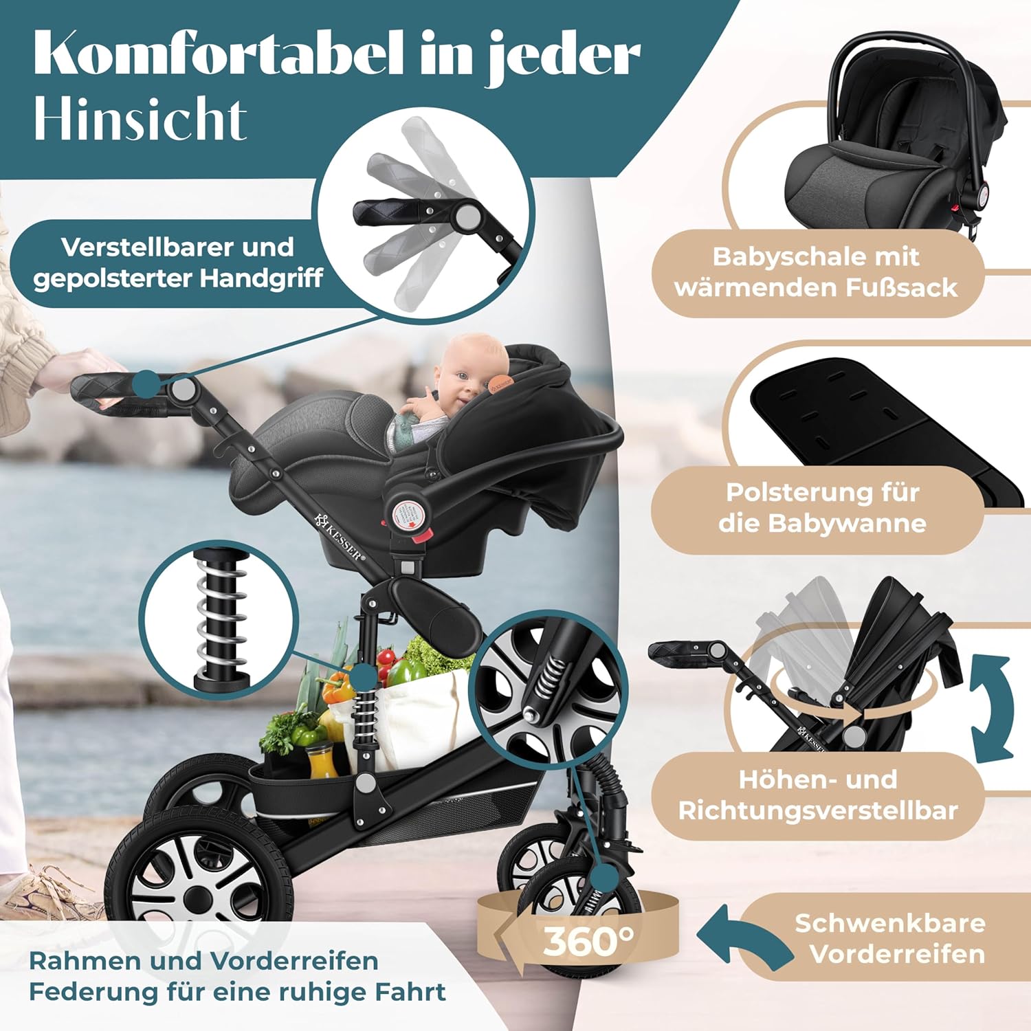 Thumbnail 5 de KESSER Loops 4in1 Kinderwagen