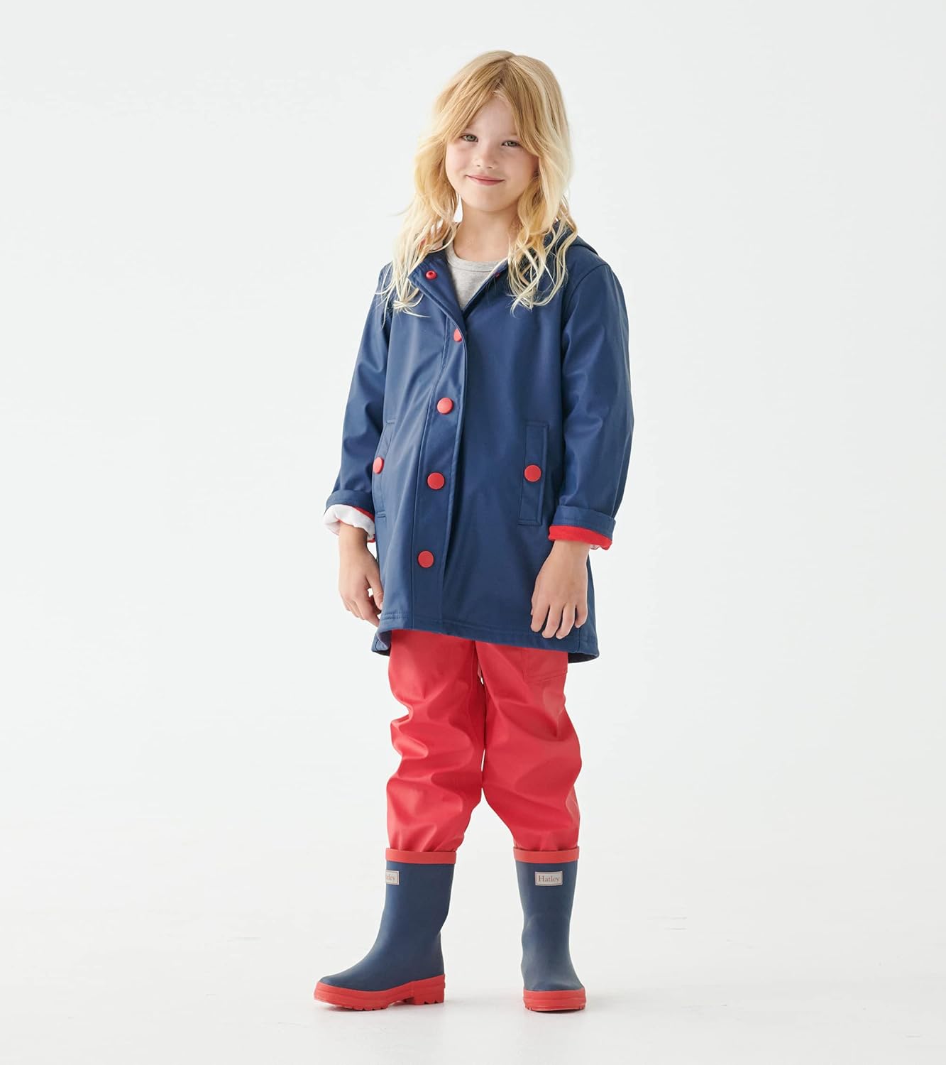 Detalle de Hatley Girl's Splash Jackets Raincoat – fully lined, waterproof with hood