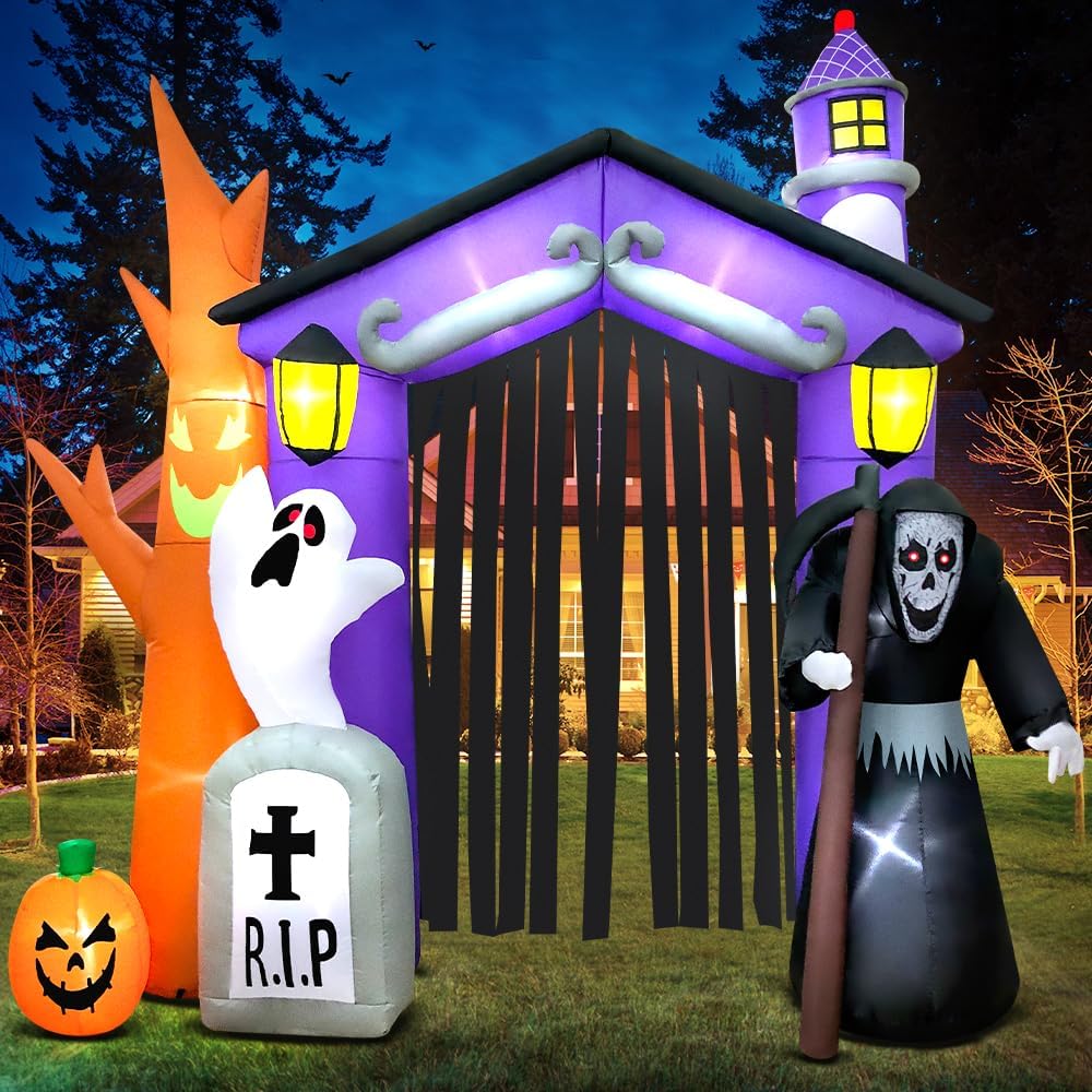 Detalle de KOOY Halloween Inflatable Archway, 9 ft