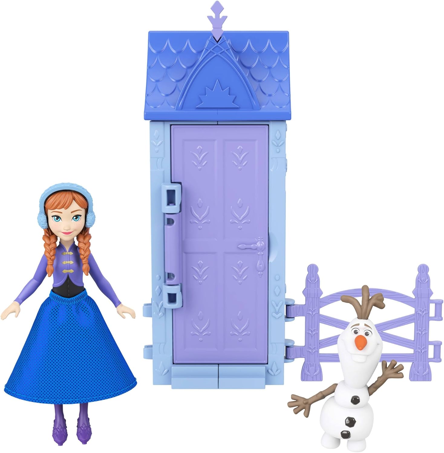 Thumbnail 1 de Mattel Disney Frozen Arendelle Village Surprise Playset with Anna or Elsa Small Doll and Village Accessories (JFG24)