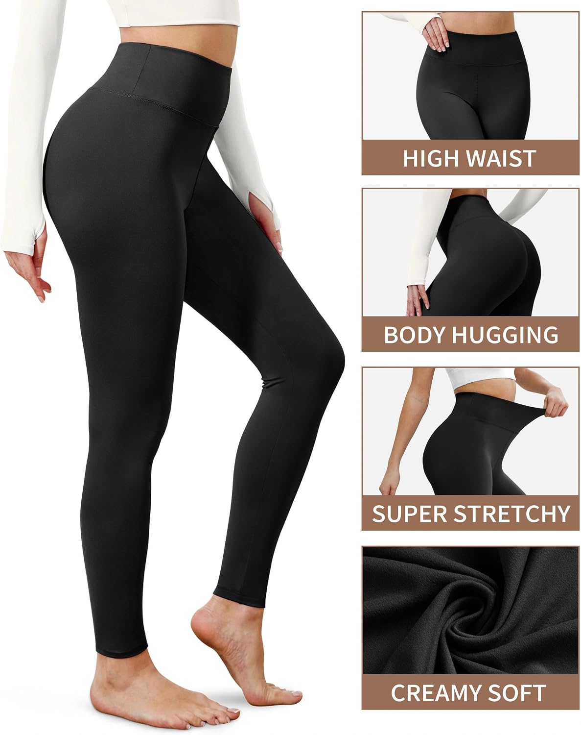 Thumbnail 4 de VALANDY Creamlush Leggings High Waisted S-5XL