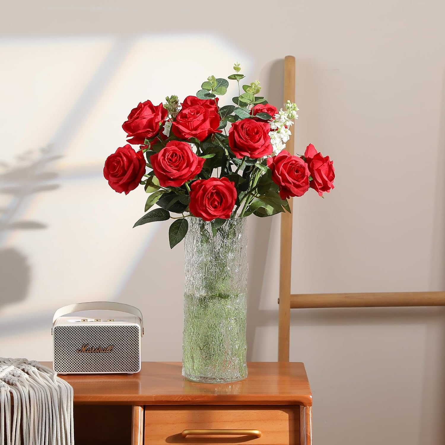 Detalle de Hawesome 12PCS Artificial Roses Bouquet for Wedding ⌘