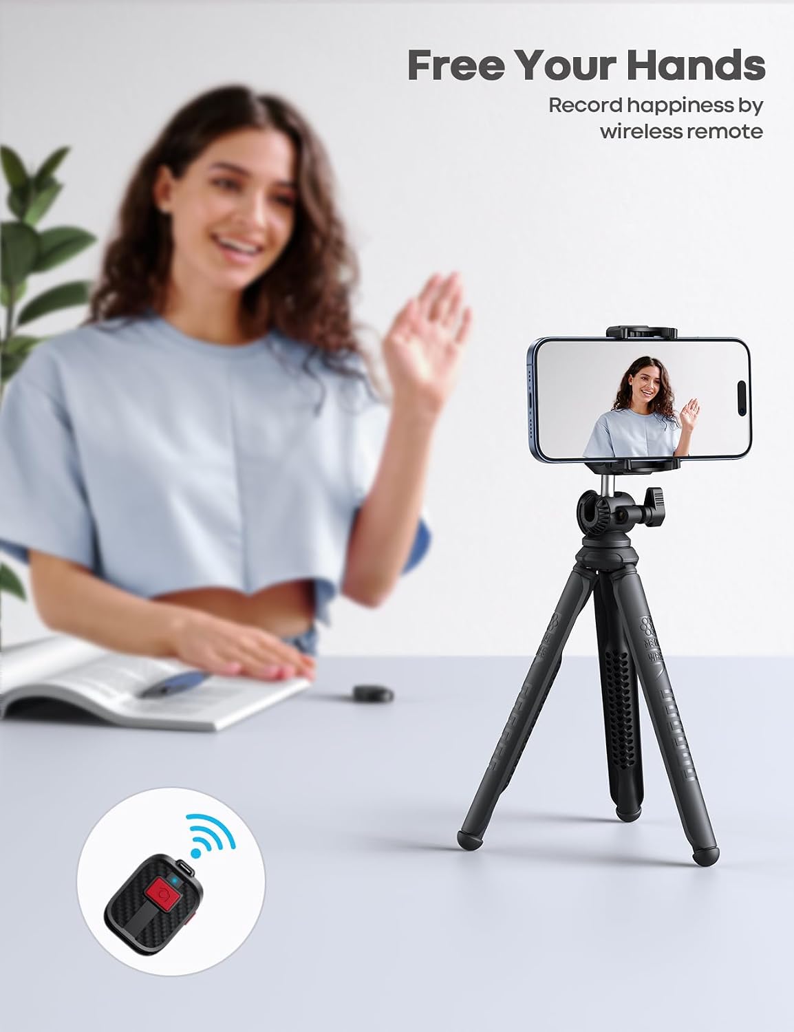 Thumbnail 2 de Lamicall Mobile Phone Tripod 360° mini stand