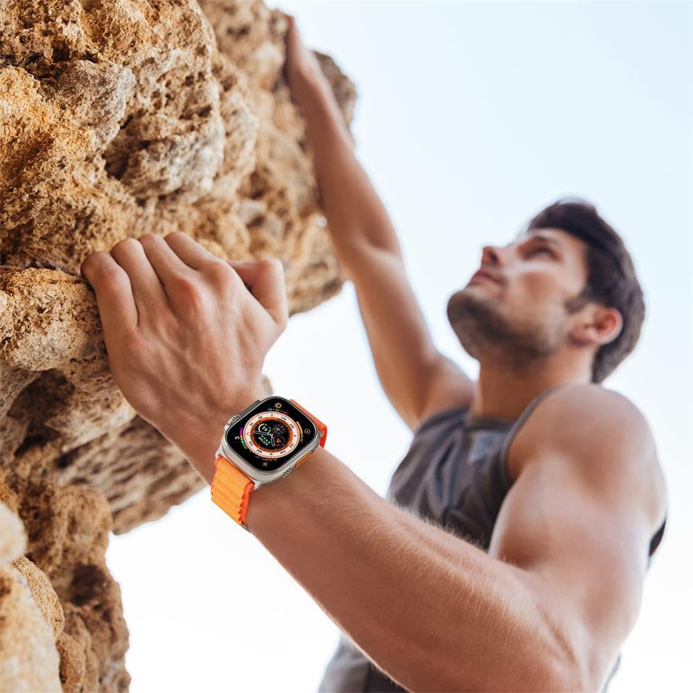 Thumbnail 6 de Aizgalxor Alpine Loop sporthorlogeband met G-vormige gesp voor Apple Watch