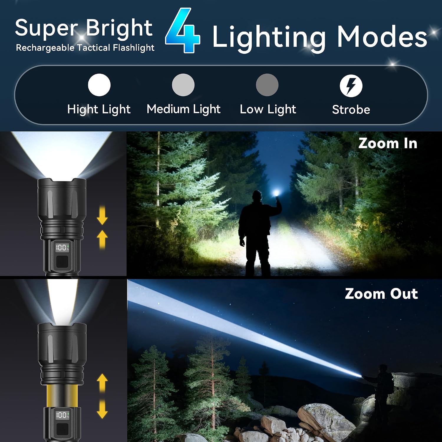 Thumbnail 5 de SYNCGLOW rechargeable flashlight 3000mAh