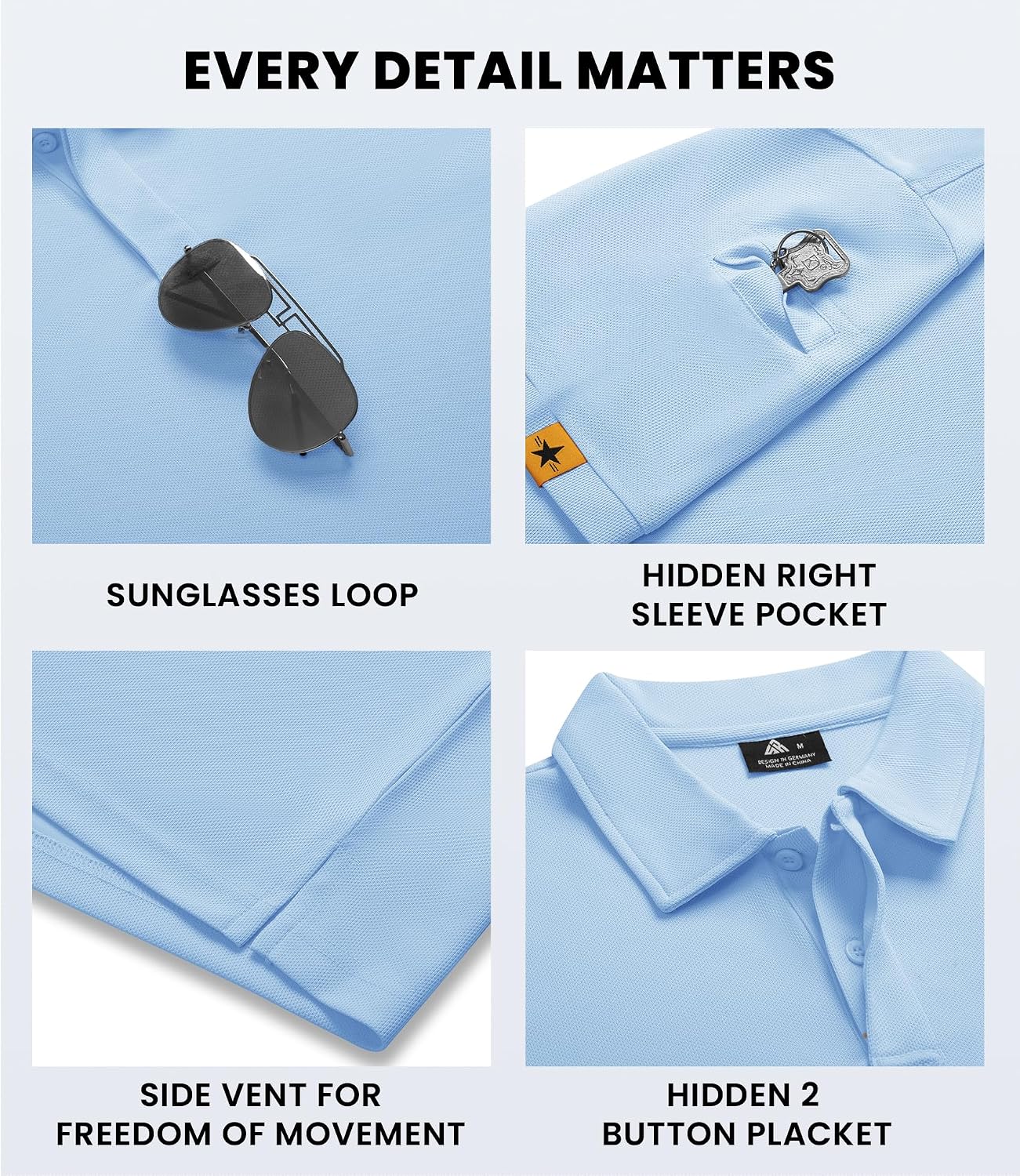 Thumbnail 3 de Mens moisture wicking golf polo