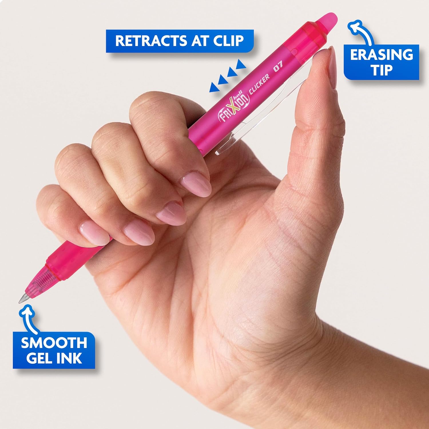 Detalle 2 de Pilot FriXion Erasable Gel Pens 0.7 mm, Pack of 10 ๐
