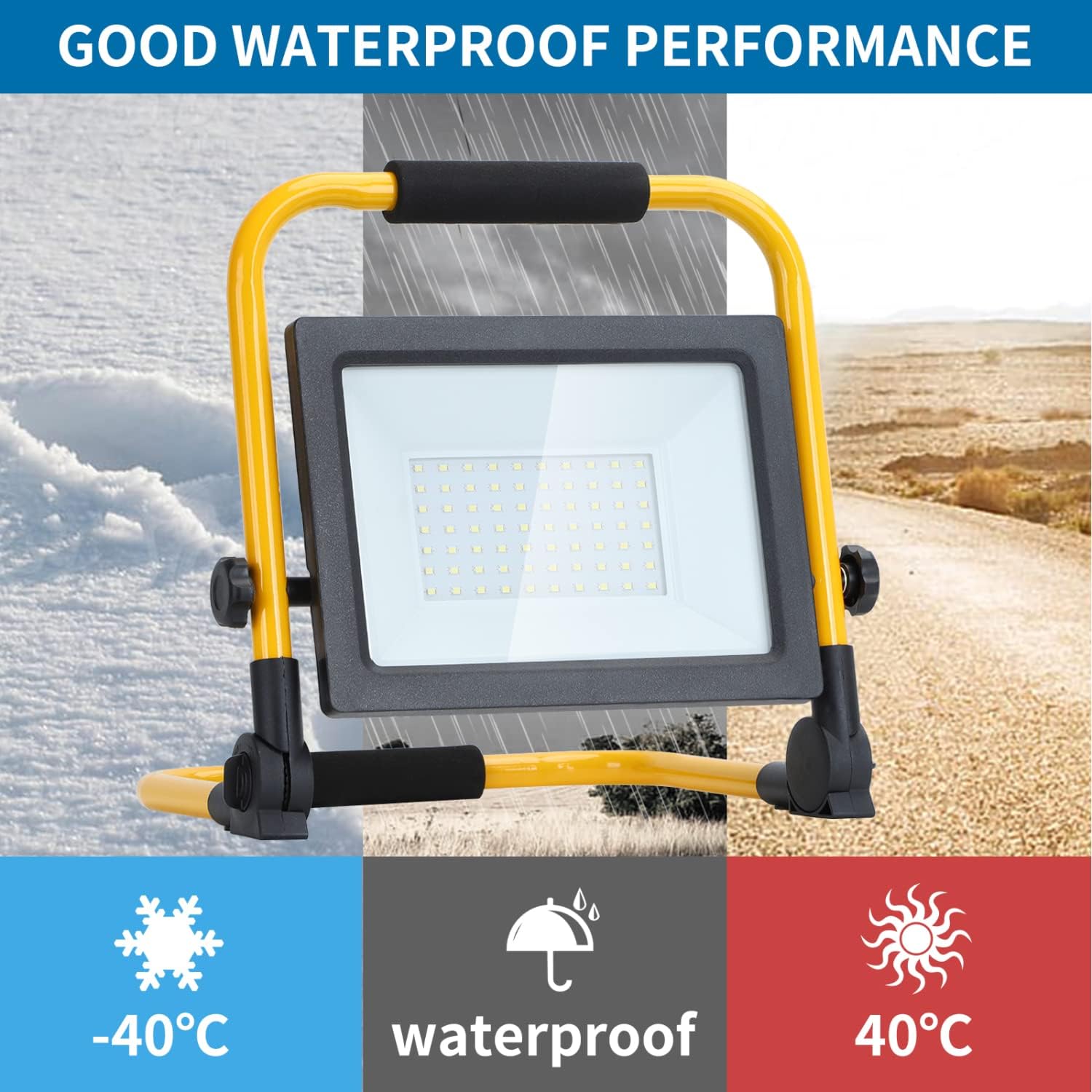 Thumbnail 4 de Aigostar Faretto LED da Cantiere 50W: illuminazione potente, flessibile e portatile